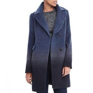 Women’s Blue Ombré Wool Coat